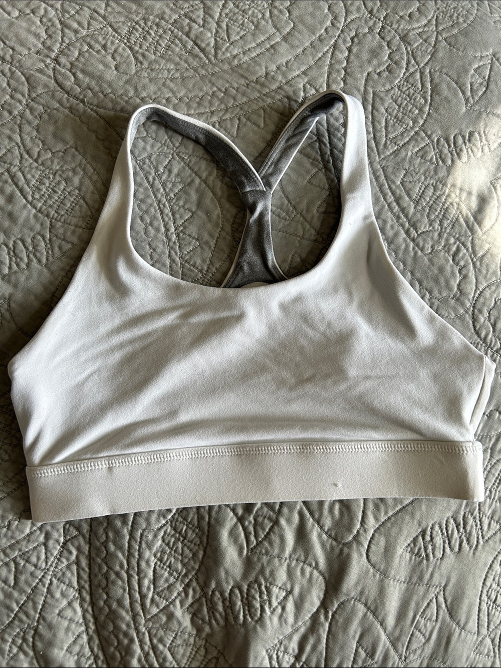 Born Primitive White Racerback Sports Bra